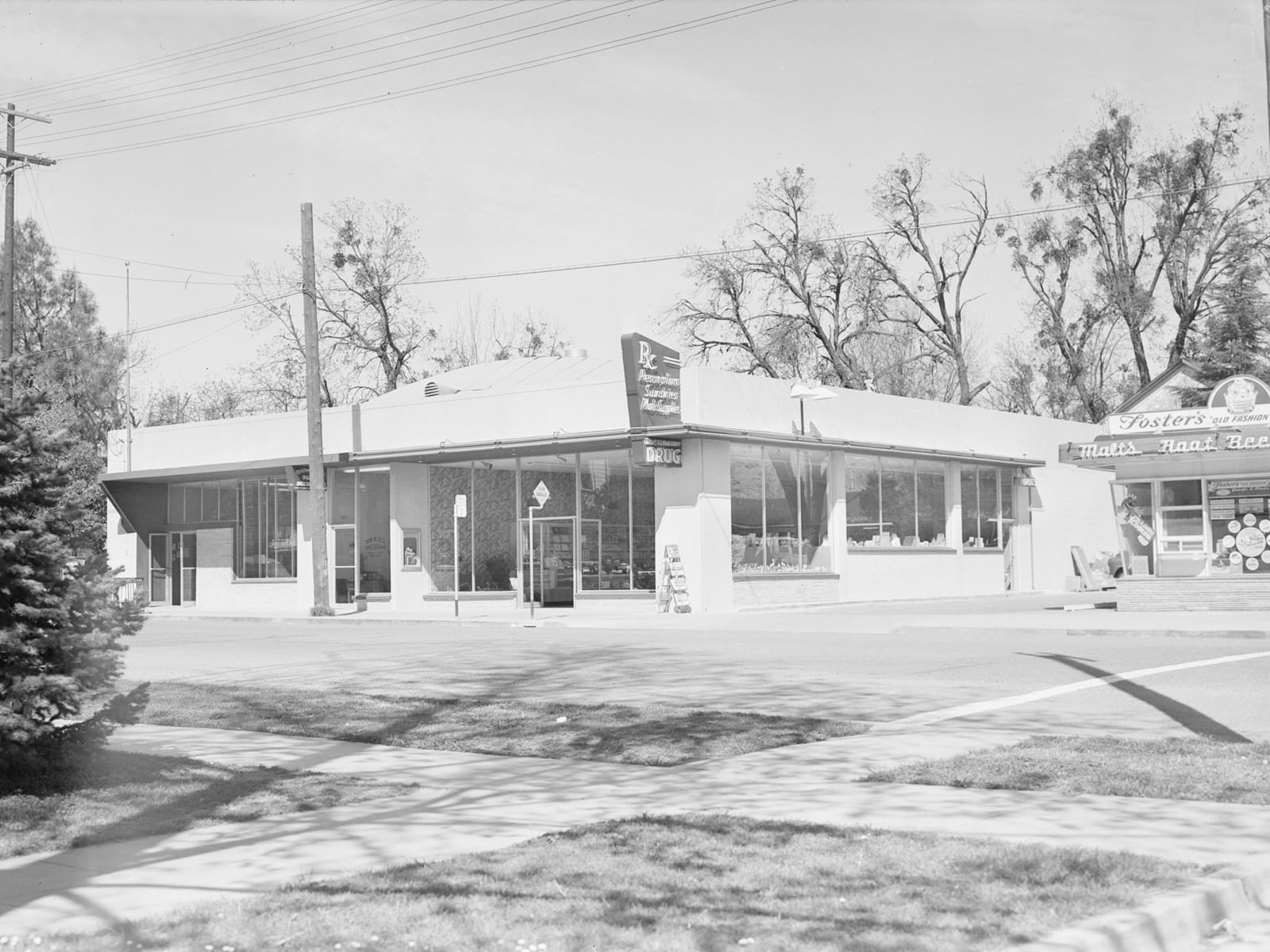 Second Street at F Street, looking northwest, 1951